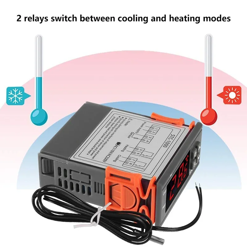 Lab Incubator - Inteligentny regulator temperatury STC-1000, cyfrowy termostat