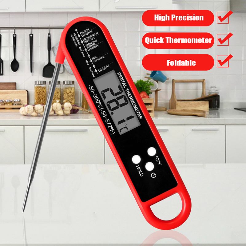 Thermometer Digital - Składany termometr do mięsa, cyfrowy termometr