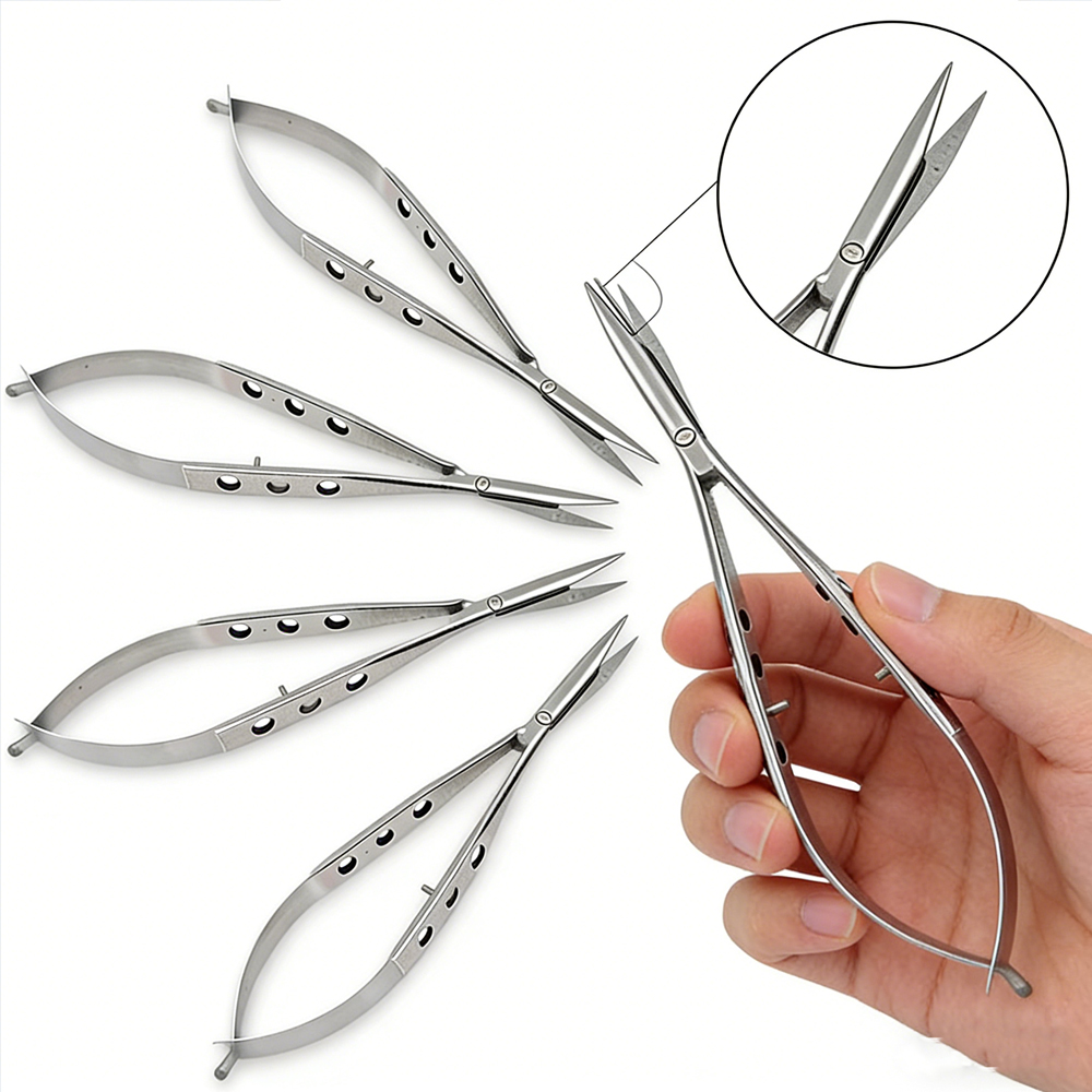 Medical Scissors - 5 szt. Nożyczki okulistyczne do powiek,