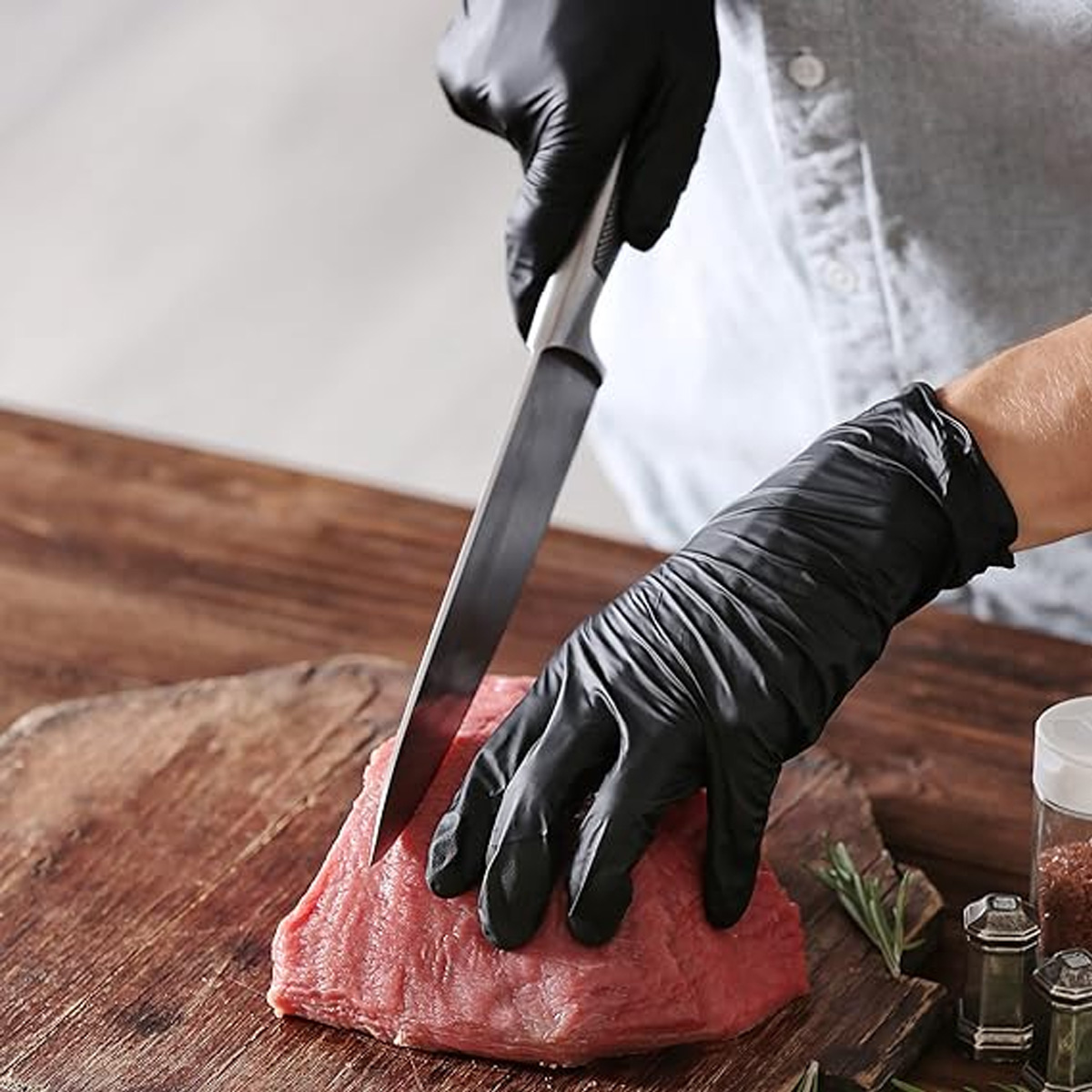 10/50 szt. Jednorazowe czarne  – Medical Gloves recenzja i cena