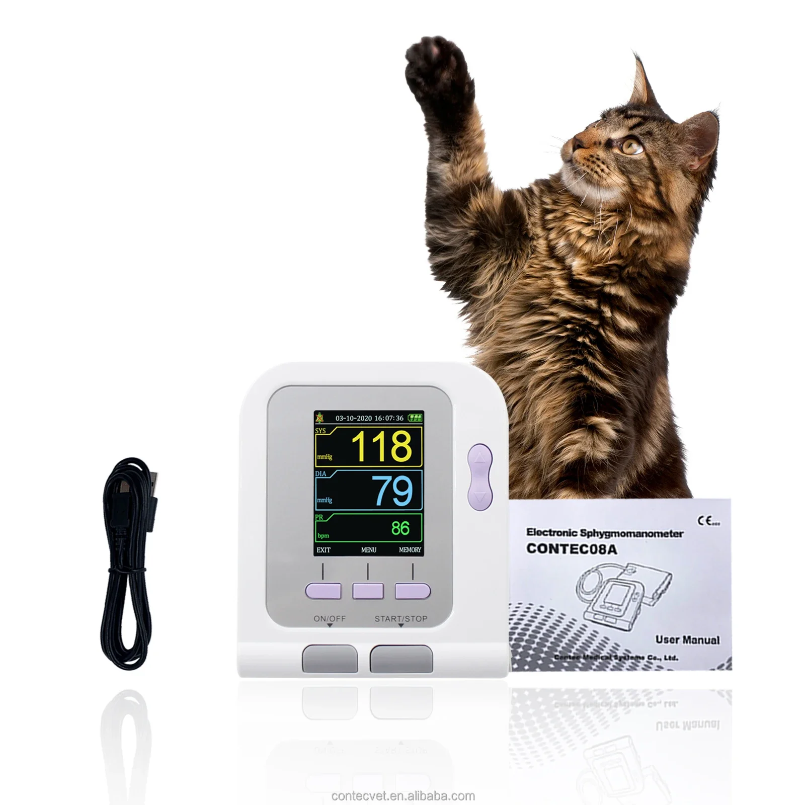 CONTEC08A-VET Sprzęt weterynar – Blood Pressure Monitor recenzja i cena